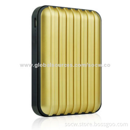8,800mAh Portable Luggage Case Design Power Bank with Dual-USB